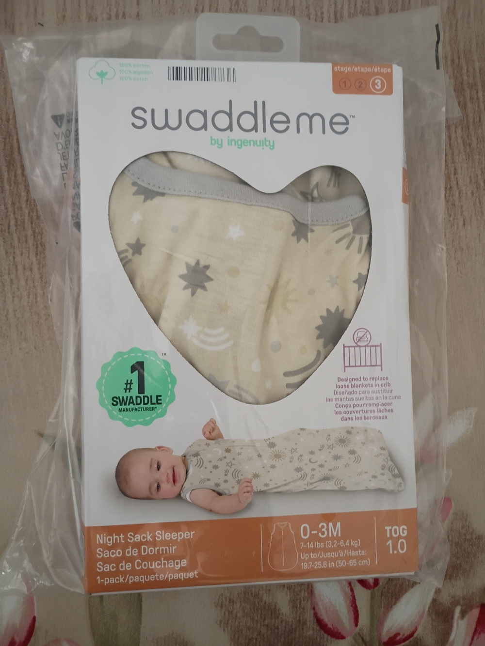 Swaddleme Night sack sleeperSize 0-3 monthsCondition brand new No returns F